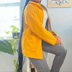 Lemon Yellow fleece Jacket
